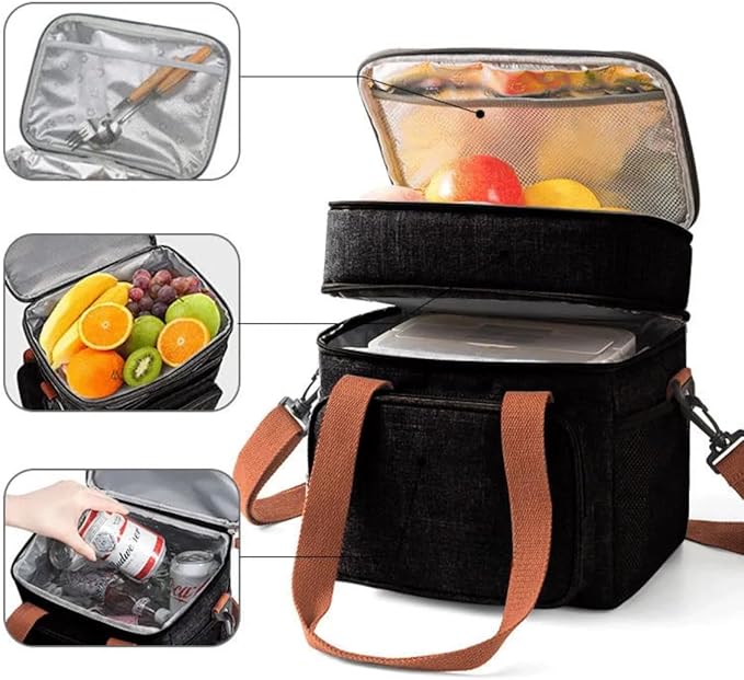 Bolsa térmica sendo usada no trabalho e na academia