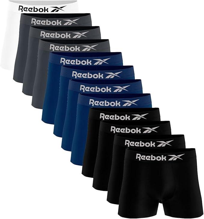 Kit 12 Cuecas Boxer Reebok