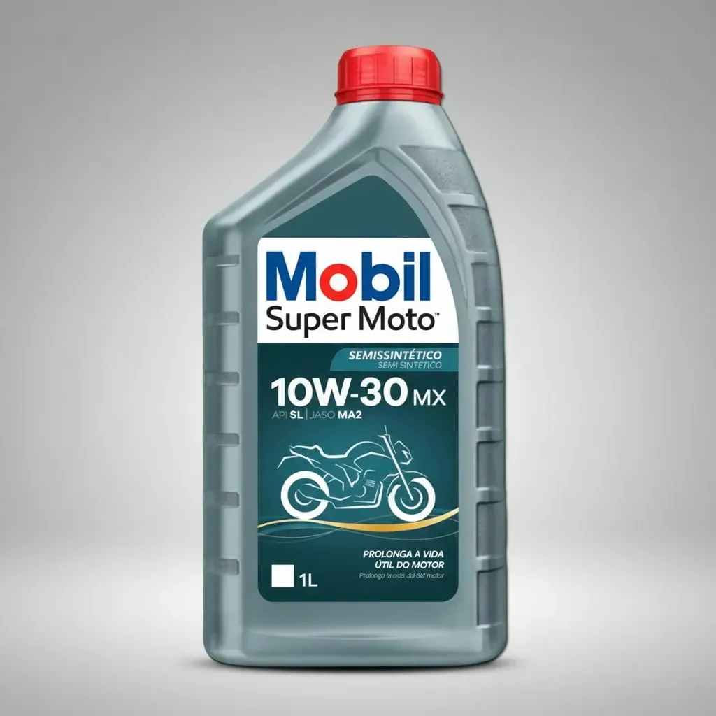 Mobil Óleo Super Moto 10w30 1 Litro Semi Sintético 4T MX