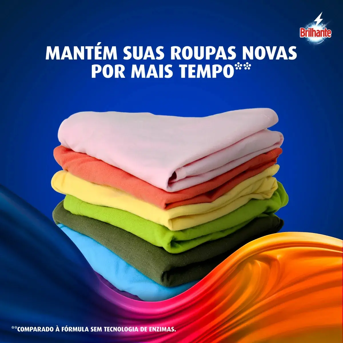 Rótulo do produto Brilhante Limpeza Total