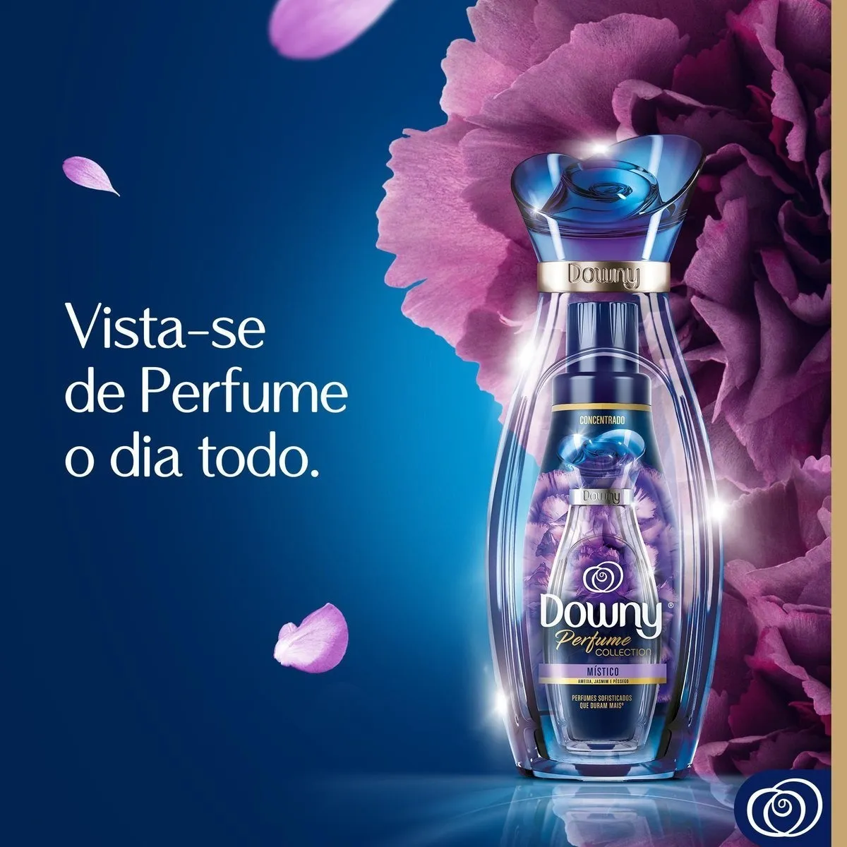 Modo de uso do Amaciante Downy Místico