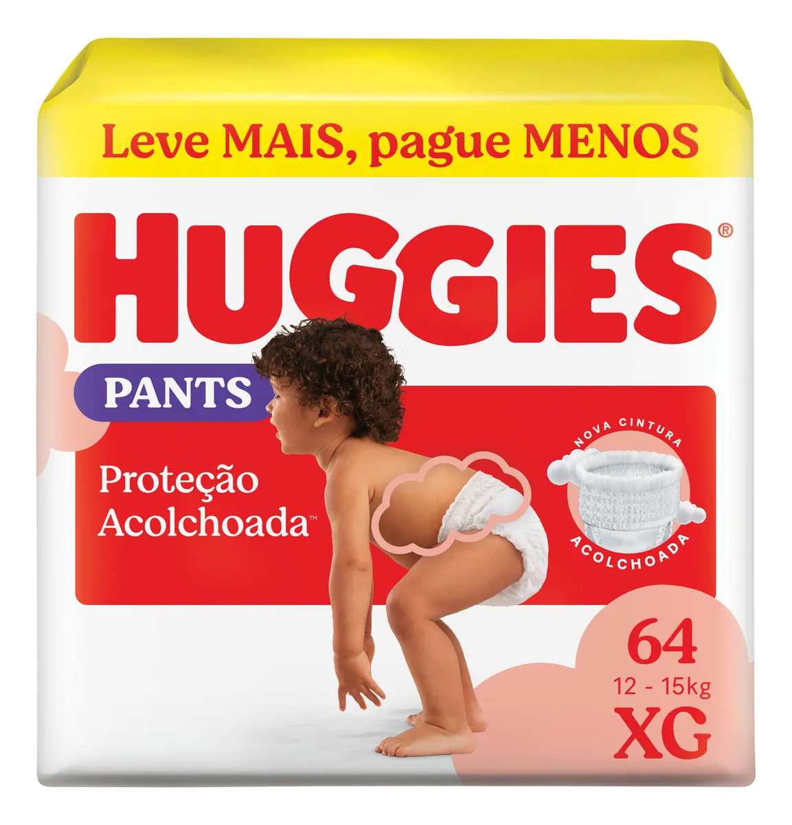 Huggies Fralda Pants Roupinha Proteção Acolchoada XG – 64 Un