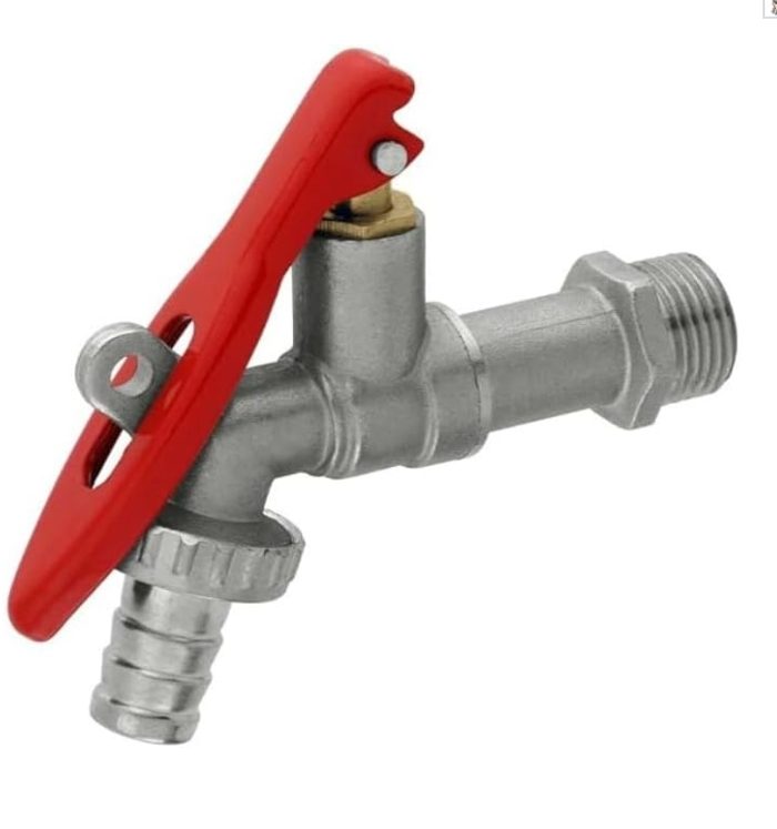 Torneira Esfera Jardim Cadeado 1/2 x 3/4 com Bico de Metal