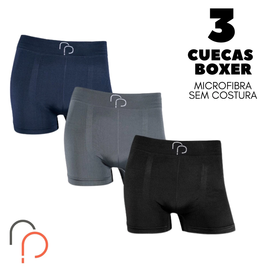 kit 3 cuecas boxer