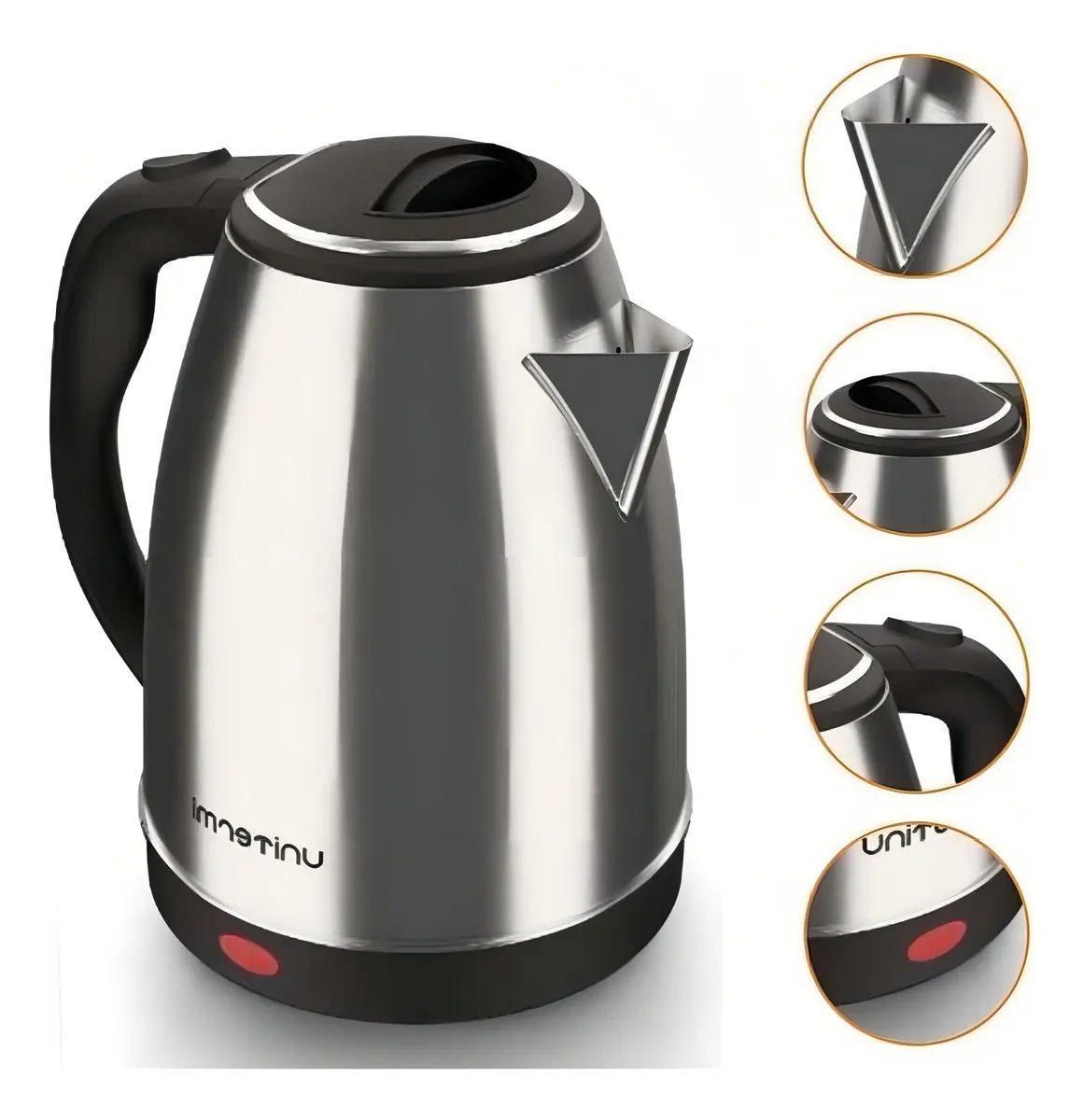 Chaleira Elétrica 1.8L 1200w Unitermi Atacama Prateada