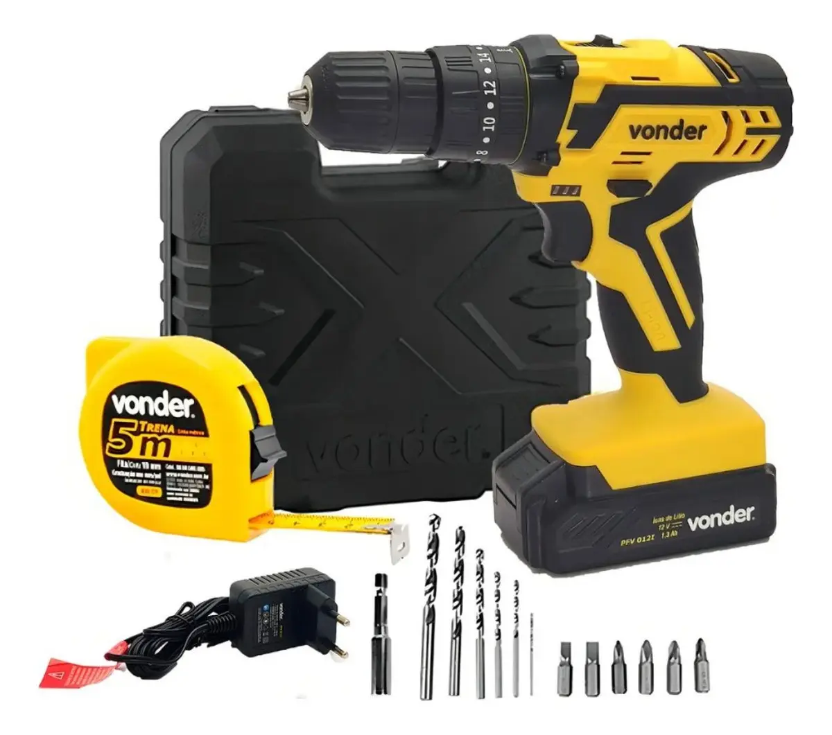 🔧 Parafusadeira/Furadeira a Bateria 12V Vonder PFV 120i