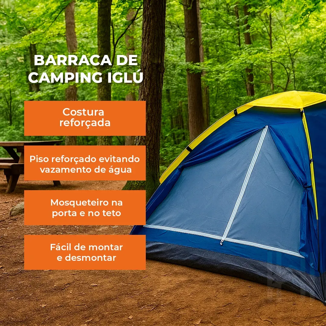 Barraca Para Até 4 Pessoas Camping Iglu Homefy