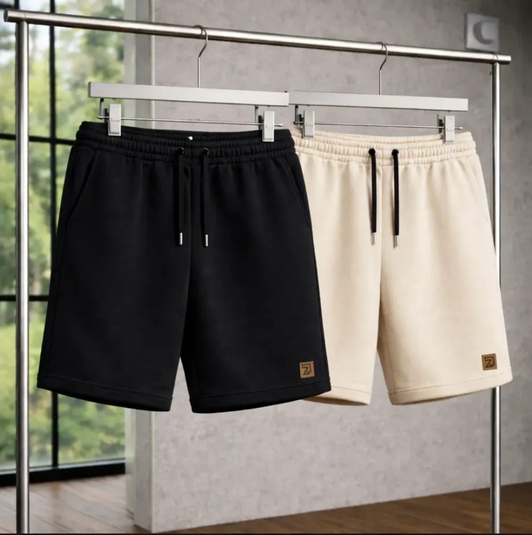 Kit 2 Bermuda Shorts Masculino Moletinho Curta