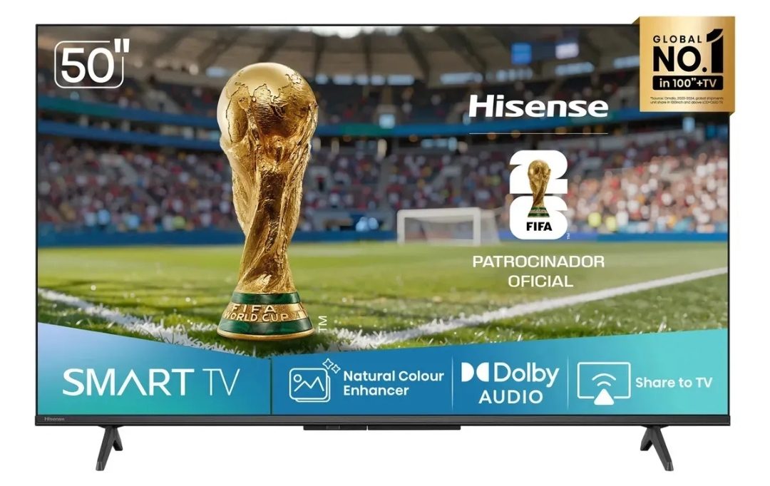 Hisense Smart TV FHD 50" Polegadas 50A4NV com HDR10, DTS Virtual X, Compatibilidade Alexa e Google Home
